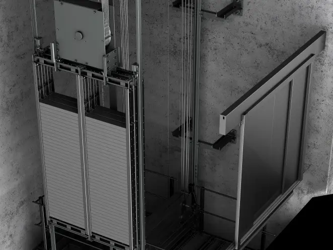 TK Elevator freight lift heavy-duty application